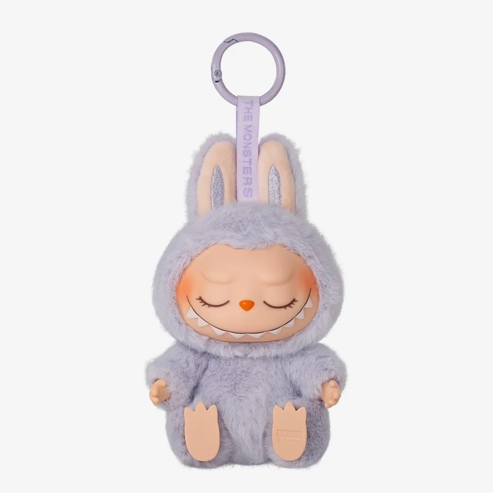 Purple Zizi Labubu Keychain